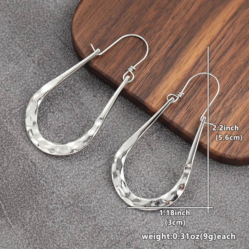 Artisan Hammered Horseshoe Hoop Earrings — Unique Artisan Design